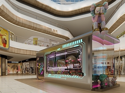 现代工业其他娱乐空间 赛博朋克 儿童娱乐 快闪店 商场大厅