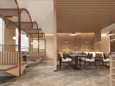 现代新中式其他餐饮空间 餐饮 卡座