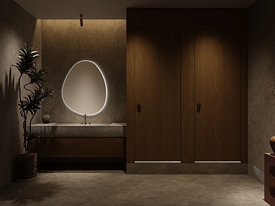 现代侘寂美容院 美容院包间