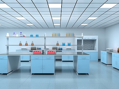 现代极简实验室 实验室 化验室 培育室