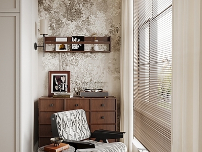 美式复古阳台 休闲阳台 生活阳台 中古阳台 复古阳台 中古边柜