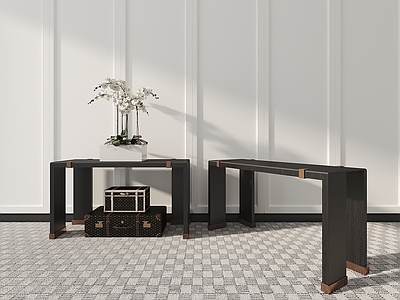 新中式现代其他架子 背几 端景台