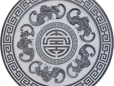 中式其它墙面 中式圆形影壁 中式屏风