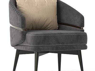 意式轻奢休闲椅 布椅 沙发椅 扶手椅