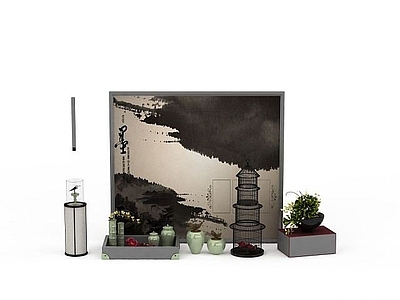 现代办公室陈设品
