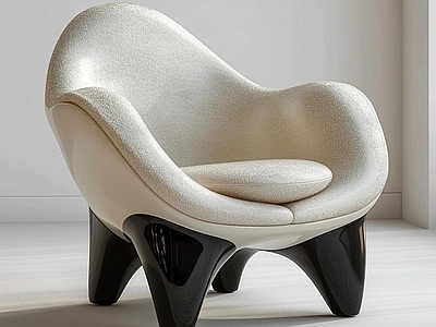 现代休闲椅 艺术意式极简沙发