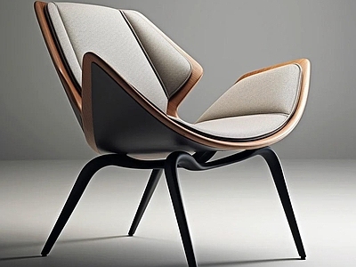 现代休闲椅 艺术意式极简沙发