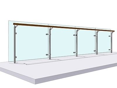 现代扶手 栏杆 扶手 玻璃栏杆