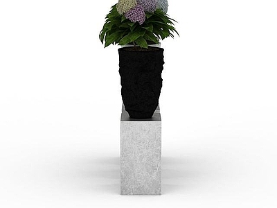 现代办公室装饰花