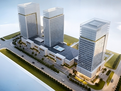 现代商业街 商业街 商业建筑