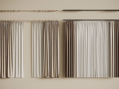 现代窗帘 现代窗帘 窗帘杆