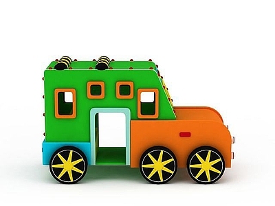 现代公用器材 橡皮泥校车