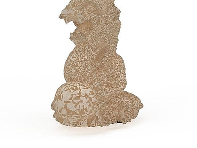 现代其他景观小品 龙石雕