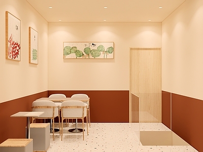 现代奶茶店 沪上阿姨 施工图