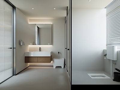 现代公共卫生间 商场卫生间 酒店卫生间 销售部卫生间