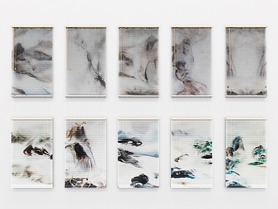 新中式百叶帘 百叶帘 窗帘