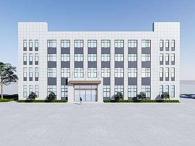 现代办公楼 办公楼 大门