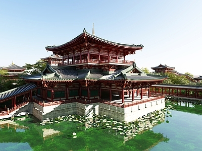 中式中古古建 古建 庙宇 中式建筑 小镇