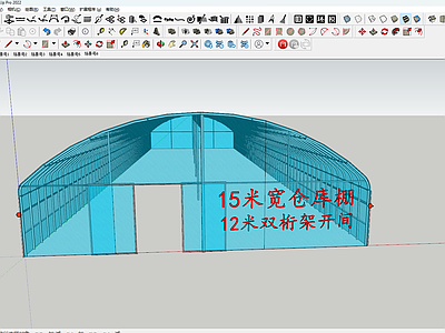 现代风格建筑 仓库温室大棚