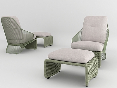 现代户外椅 Minotti 休闲沙发 户外家具