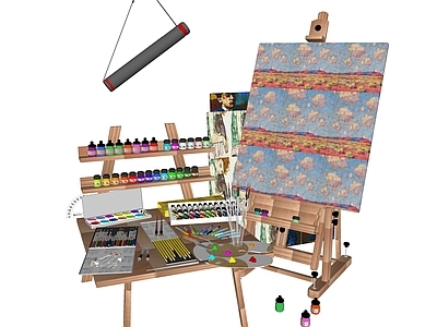 画具 画架画板组合