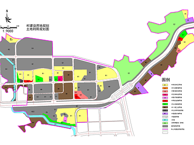 乡村规划 土地利用规划图 现状图 村建设用地规划 施工图