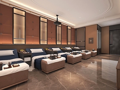 现代足浴店 spa 足浴店 足疗店 按摩店 按摩会所