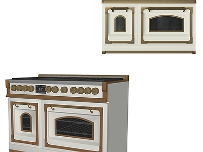 灶台 复古厨房电器 集成灶 燃气灶