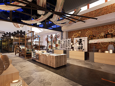 工业文创展厅 工业风文创店 工业风改造咖啡店 工业风文创快闪店 钢铁工业展厅文创 工厂改造文创园区