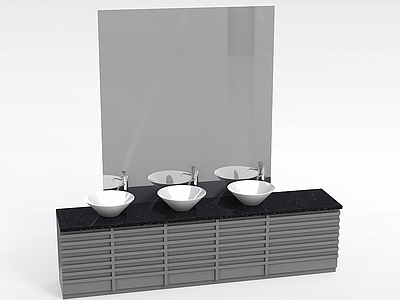 现代其他厨卫 现代大理石洗手台