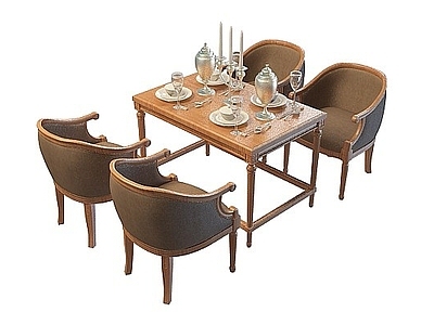 现代书桌椅 家庭餐桌椅组合