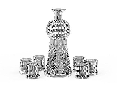 现代麻将桌 精美玻璃茶具