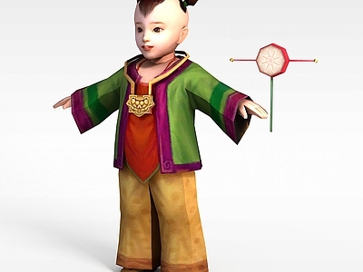 现代虚拟人物 诛仙游戏人物小孩