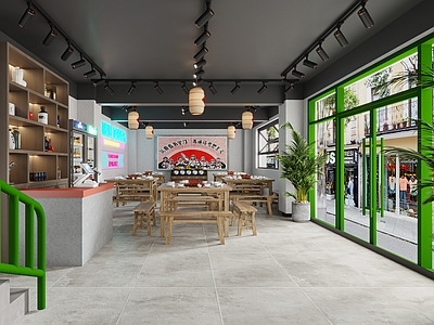 现代火锅店 现代复古火锅店