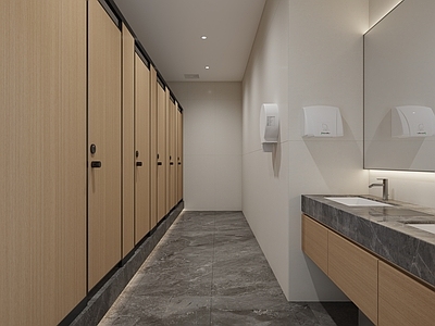 现代公共卫生间 公共卫生间 厂区卫生间 公司卫生间