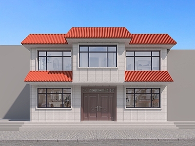 现代其他住宅外观 农村自建房 自建房 现代建筑 建筑 现代别墅外观
