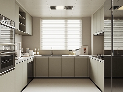 封闭式厨房 U型厨房