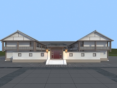 中式四合院 中式民宿 中式四合院