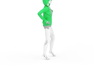 现代商场运动服饰模特
