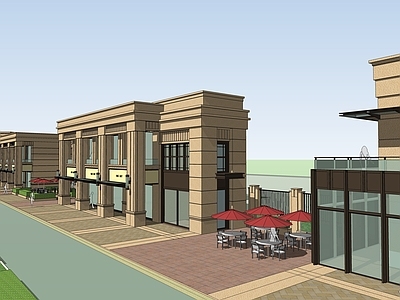 欧式商业街 商业街