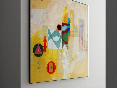 法式美式挂画 黄色挂画 油画 客厅挂画 女孩房挂画 书房挂画