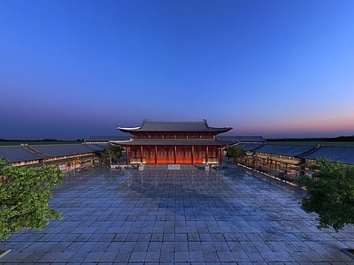 中式中古古建 古建 商业街 中式建筑 寺庙 古镇
