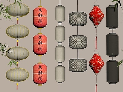 现代新中式灯笼 灯笼