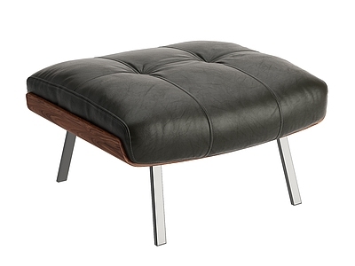 现代意式其他凳子 Minotti 脚凳 沙发凳 皮凳 脚踏
