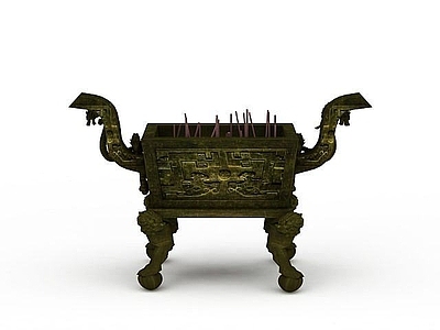 现代寺庙香炉