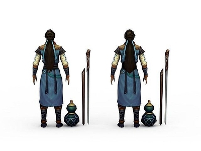 现代古装游戏人物
