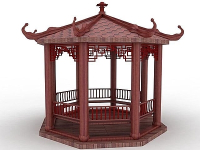 现代古建凉亭