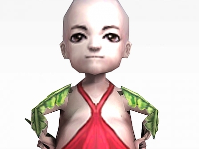 现代虚拟人物 佛本是道游戏人物小孩
