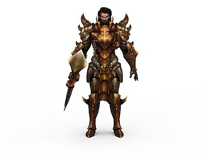 现代虚拟人物 韩国网游 DKonline 游戏人物战士