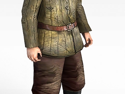 现代虚拟人物 军人士兵战士男人